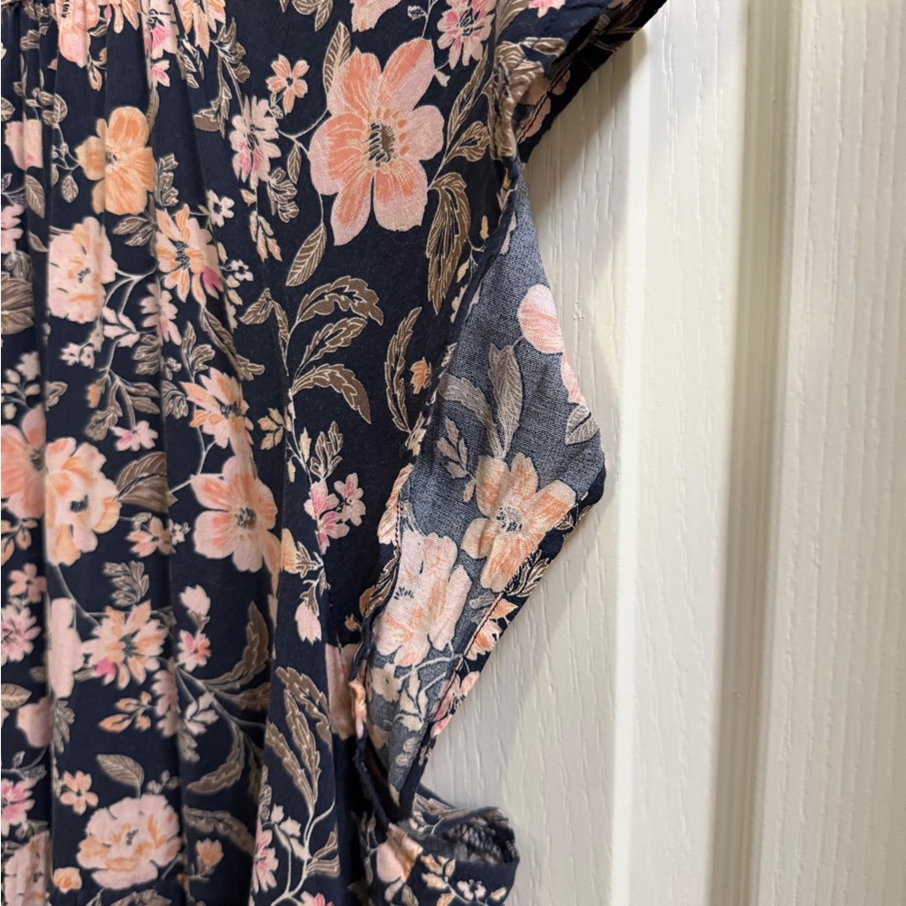 Old Navy SL V Neck Tier Floral Mini Dress XL - Picture 5 of 8
